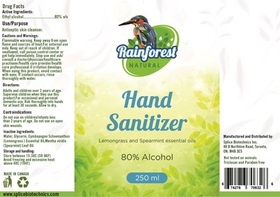 Rainforest Natural Spray 80USA.jpg Label - Rainforest Natural Spray 80USA